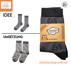 Sonderanfertigung Socken von Pauger Werbeartikel