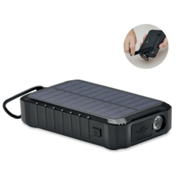 SOLAR Powerbank mit Handkurbel von Pauger Werbemittel